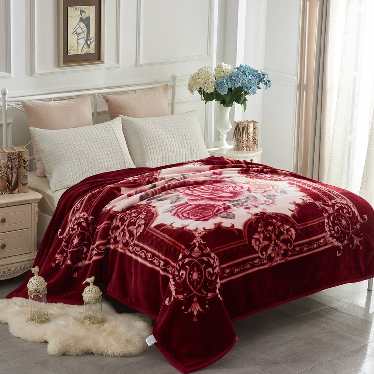 King size velvet discount throw